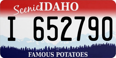 ID license plate I652790