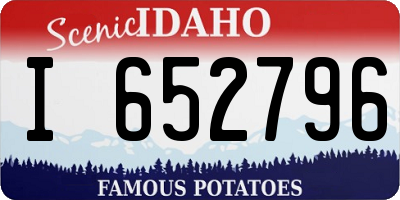 ID license plate I652796