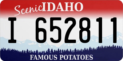 ID license plate I652811