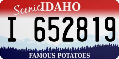 ID license plate I652819