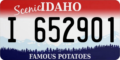 ID license plate I652901