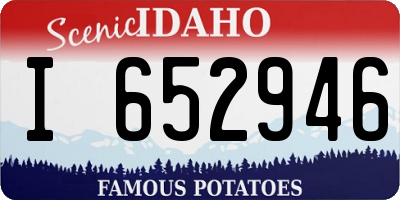 ID license plate I652946