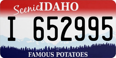 ID license plate I652995