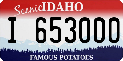 ID license plate I653000
