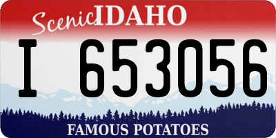 ID license plate I653056