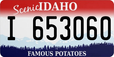 ID license plate I653060