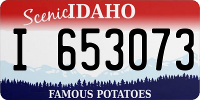 ID license plate I653073