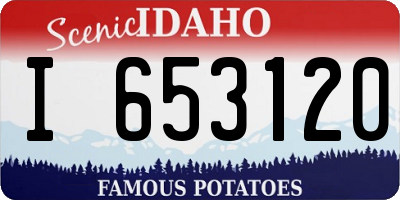 ID license plate I653120