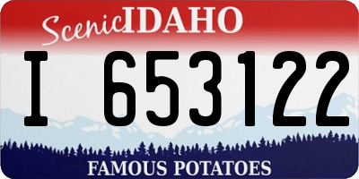 ID license plate I653122