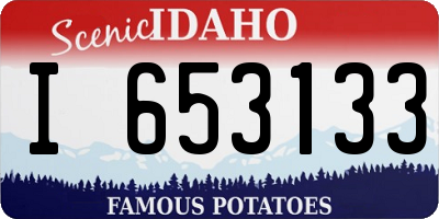 ID license plate I653133