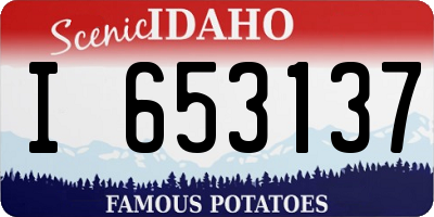 ID license plate I653137
