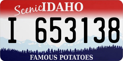 ID license plate I653138