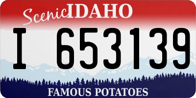 ID license plate I653139