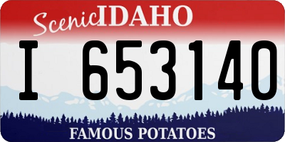 ID license plate I653140