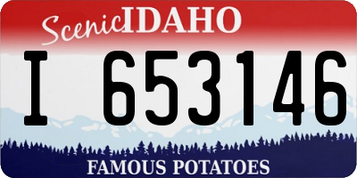 ID license plate I653146