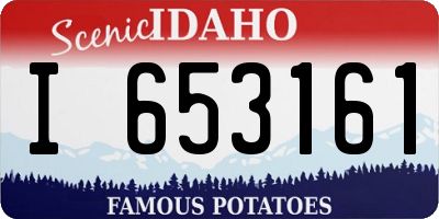 ID license plate I653161