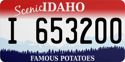 ID license plate I653200