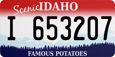 ID license plate I653207