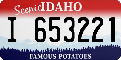 ID license plate I653221