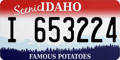 ID license plate I653224