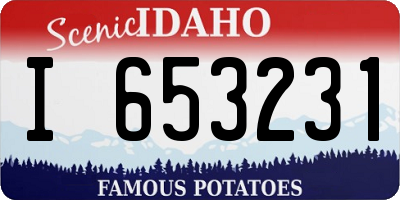 ID license plate I653231