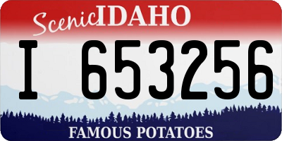 ID license plate I653256