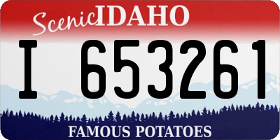 ID license plate I653261