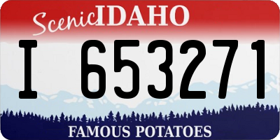 ID license plate I653271