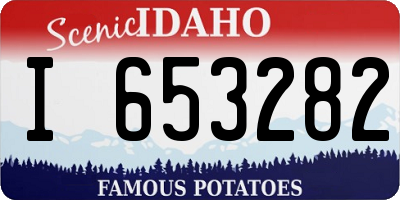 ID license plate I653282