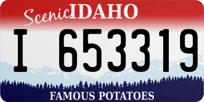ID license plate I653319