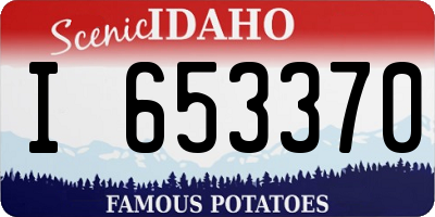 ID license plate I653370