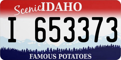 ID license plate I653373