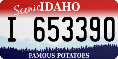 ID license plate I653390