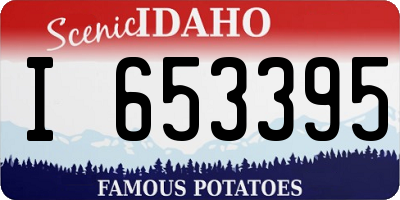 ID license plate I653395