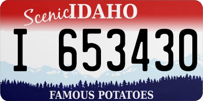 ID license plate I653430