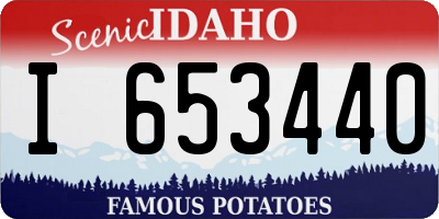 ID license plate I653440