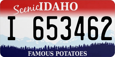 ID license plate I653462