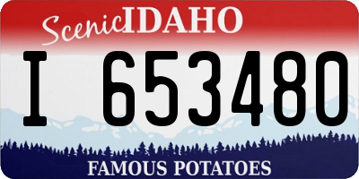 ID license plate I653480