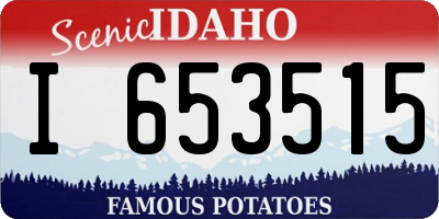 ID license plate I653515