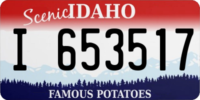 ID license plate I653517