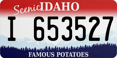 ID license plate I653527