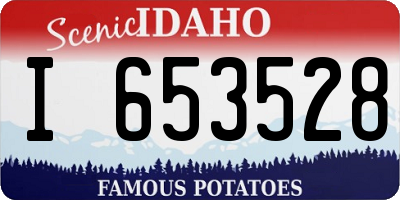 ID license plate I653528