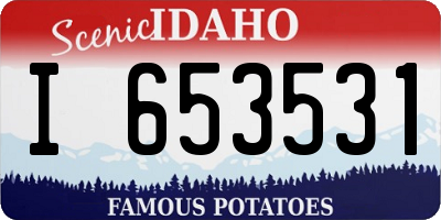 ID license plate I653531