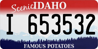 ID license plate I653532