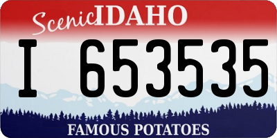 ID license plate I653535