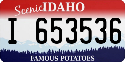 ID license plate I653536