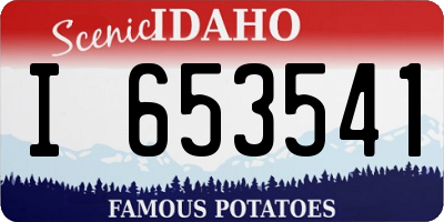 ID license plate I653541