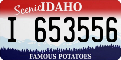 ID license plate I653556