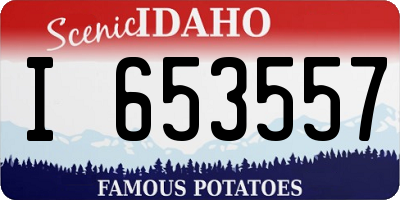 ID license plate I653557