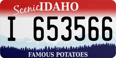 ID license plate I653566